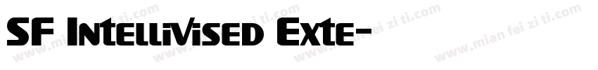 SF Intellivised Exte字体转换